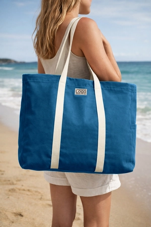 Sac de plage Garance - fabriqué par une ONG personnalisable
