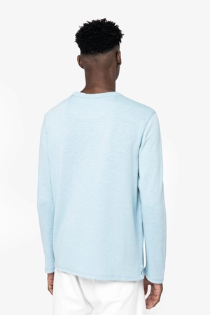 Sweat-shirt écoresponsable à col rond délavé unisexe - Fabrication Europe personnalisable