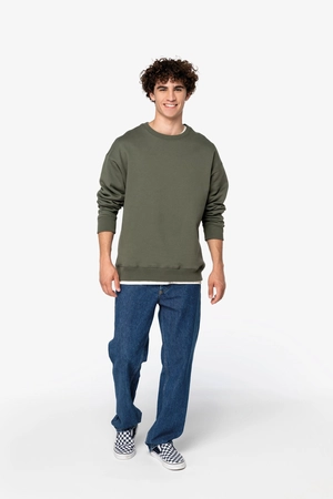 Sweat-shirt écoresponsable à col rond oversize unisexe KARIBAN personnalisable