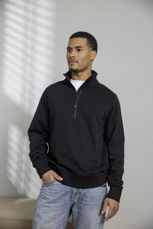 Sweater unisexe Aware™ recyclé à fermeture quart de zip personnalisable