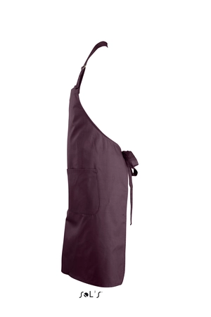 Tablier long avec poches en polyester et coton personnalisable