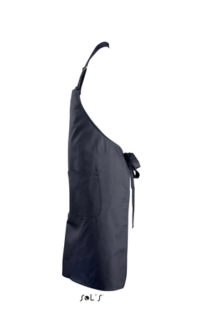 Tablier long avec poches en polyester et coton personnalisable