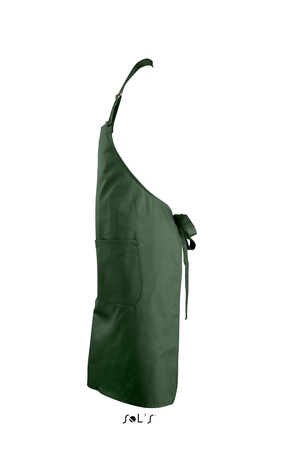 Tablier long avec poches en polyester et coton personnalisable
