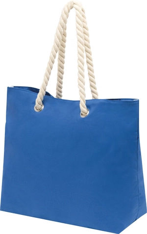 Sac de plage en polyester 300D - cordes en coton et œillets métal personnalisable