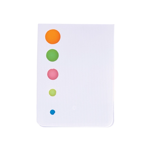 image du produit Bloc-mémo adhésif personnalisable avec 100 mémos - 5 coloris