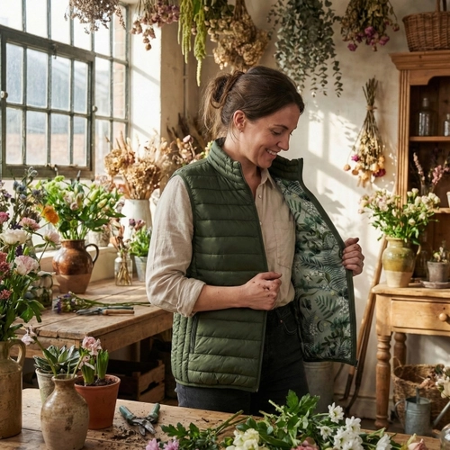 image du produit Bodywarmer matelassé made in europe 320gr/m2