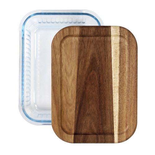 image du produit Boîte repas 1L en verre borosilicate