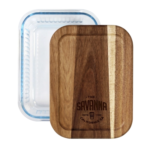 image du produit Boîte repas 1L en verre borosilicate