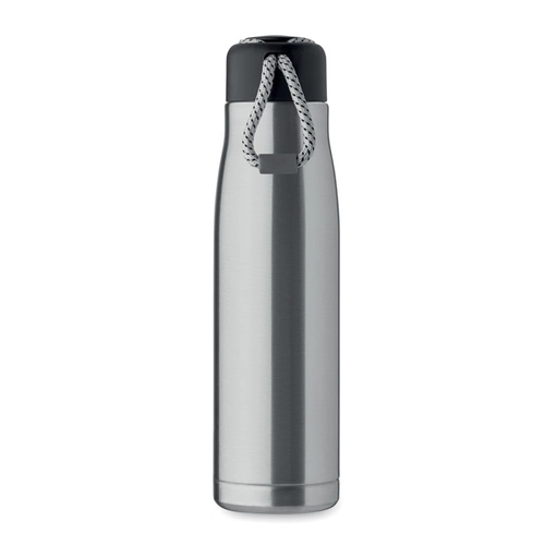 image du produit Bouteille à double paroi en acier inoxydable recyclé avec poignée 500ml