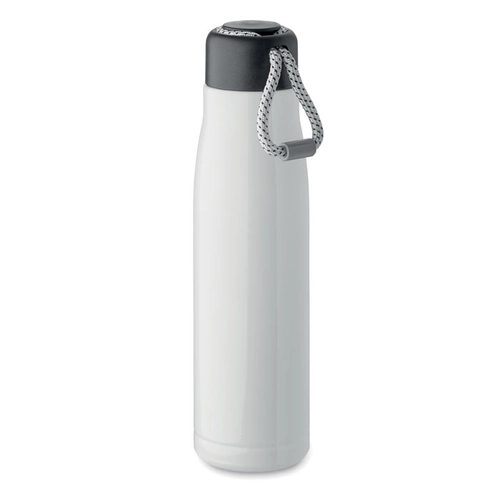 image du produit Bouteille à double paroi en acier inoxydable recyclé avec poignée 500ml