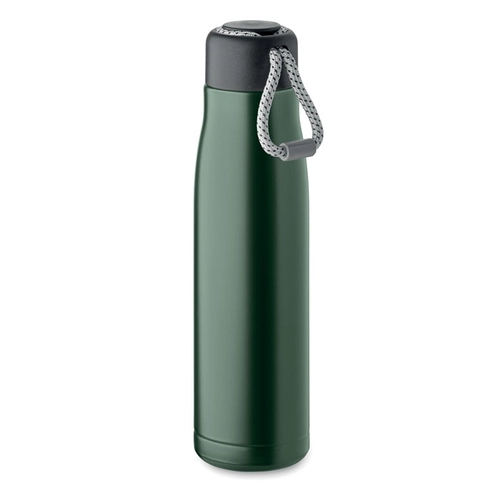 image du produit Bouteille à double paroi en acier inoxydable recyclé avec poignée 500ml