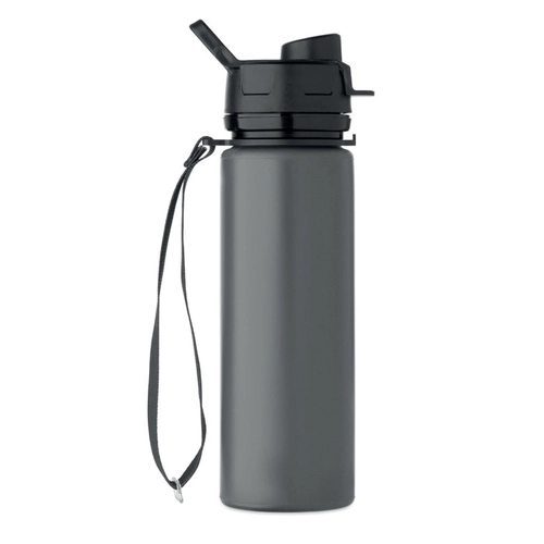 image du produit Bouteille de sport pliable en silicone avec couvercle en PP