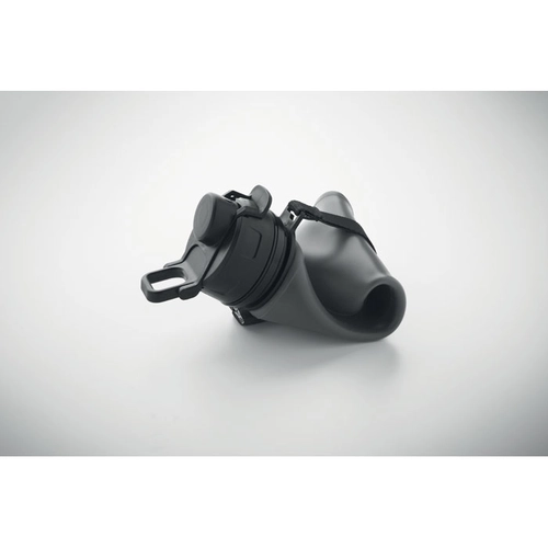 image du produit Bouteille de sport pliable en silicone avec couvercle en PP