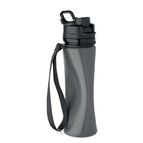 image du produit Bouteille de sport pliable en silicone avec couvercle en PP