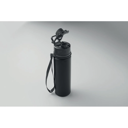 image du produit Bouteille de sport pliable en silicone avec couvercle en PP