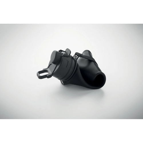 image du produit Bouteille de sport pliable en silicone avec couvercle en PP
