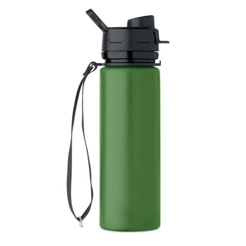 image du produit Bouteille de sport pliable en silicone avec couvercle en PP