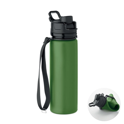 image du produit Bouteille de sport pliable en silicone avec couvercle en PP