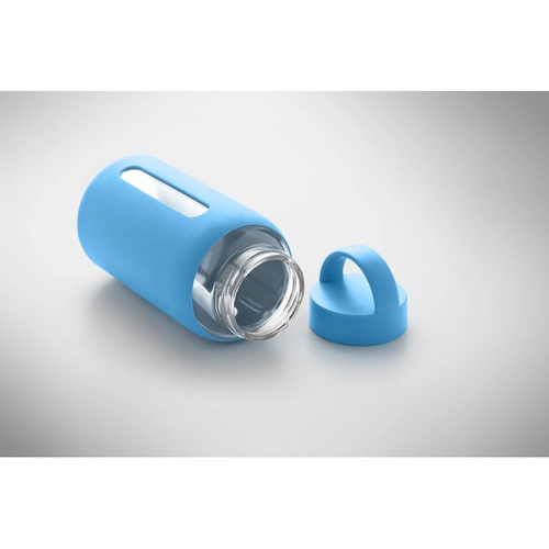 image du produit Bouteille en verre borosilicate de haute qualité avec pochette en silicone