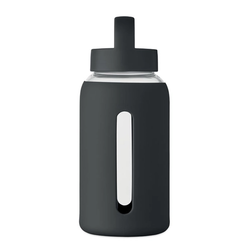 image du produit Bouteille en verre borosilicate de haute qualité avec pochette en silicone