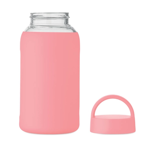 image du produit Bouteille en verre borosilicate de haute qualité avec pochette en silicone