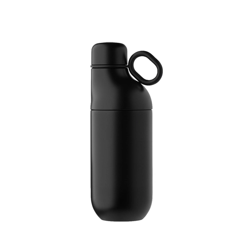 image du produit Bouteille et gobelet 2 en 1 (500 ml / 370 ml) Double paroi en acier inoxydable recyclé et ABS