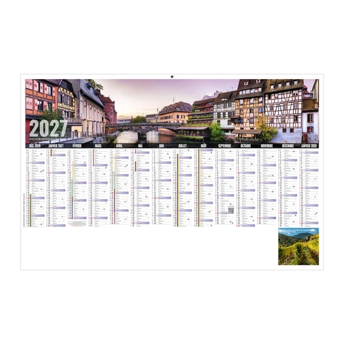 image du produit Calendrier bancaire publicitaire 14 mois alsacien