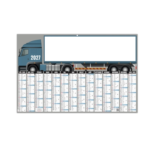 image du produit Calendrier bancaire publicitaire découpé ou non - spécial camion