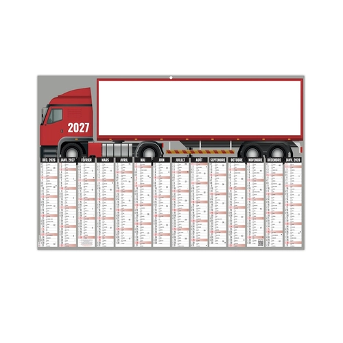 image du produit Calendrier bancaire publicitaire découpé ou non - spécial camion