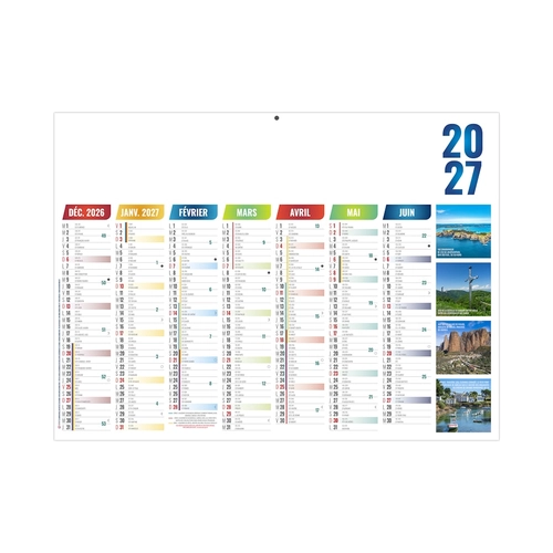 image du produit Calendrier bancaire publicitaire illustré de photos personnalisable