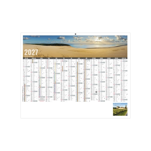 image du produit Calendrier bancaire publicitaire nouvelle aquitaine