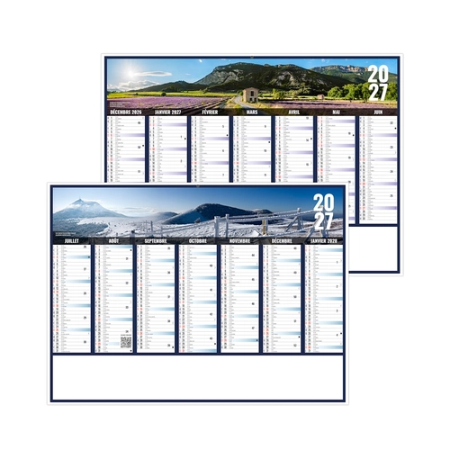image du produit Calendrier bancaire publicitaire vues panoramiques Auvergne rhone alpes