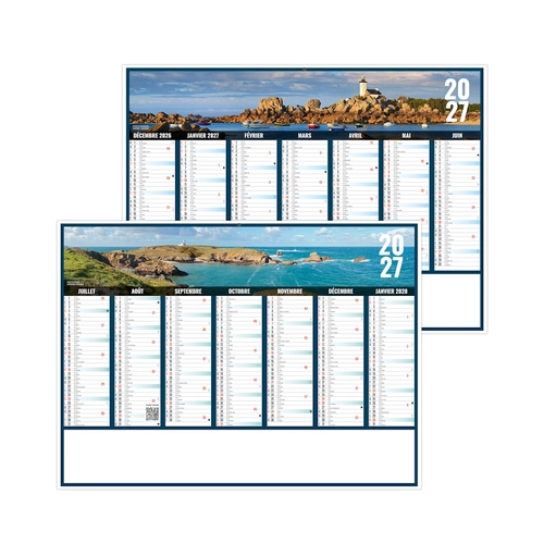 image du produit Calendrier bancaire publicitaire vues panoramiques Bretagne