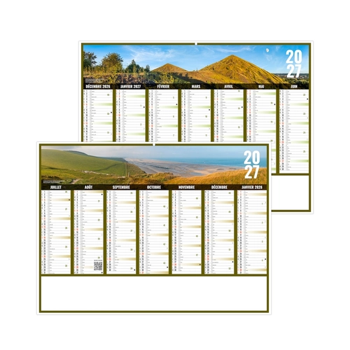 image du produit Calendrier bancaire publicitaire vues panoramiques Hauts de France