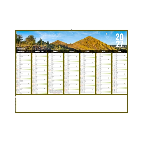 image du produit Calendrier bancaire publicitaire vues panoramiques Hauts de France