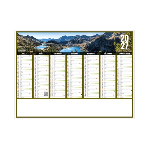 image du produit Calendrier bancaire publicitaire vues panoramiques Occitanie