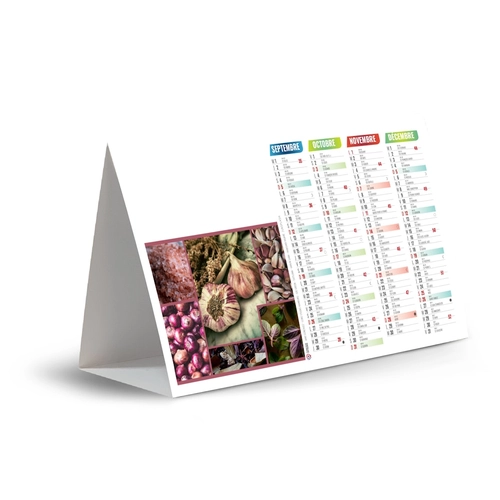 image du produit Calendrier chevalet publicitaire de comptoir tryptique Epices