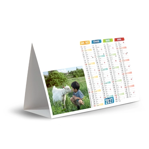 image du produit Calendrier chevalet publicitaire de comptoir tryptique Kids