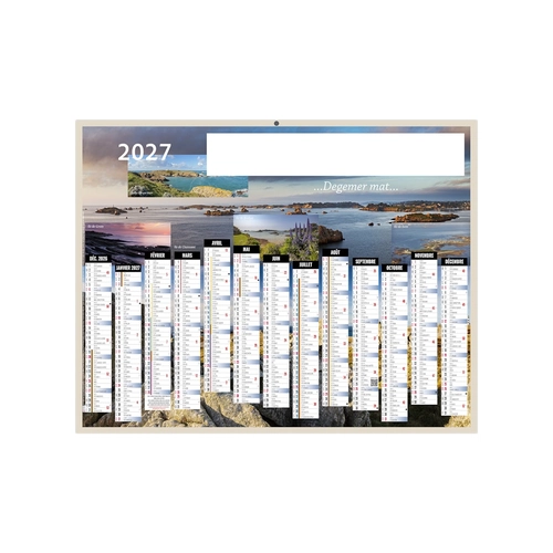 image du produit Calendriers bancaires publicitaires de 13 mois spécial Bretagne