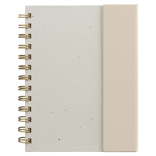 image du produit Carnet à spirales avec notes adhésives - B6