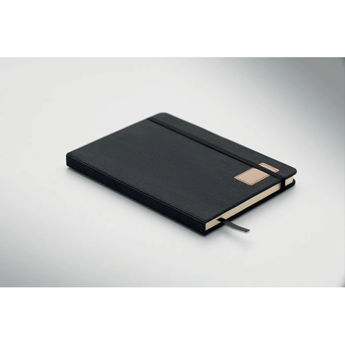 image du produit Carnet A5 avec couverture rigide en velours côtelé de polyester RPET 