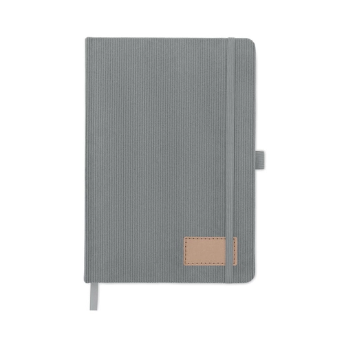 image du produit Carnet A5 avec couverture rigide en velours côtelé de polyester RPET 