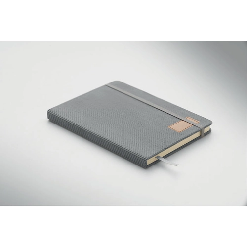 image du produit Carnet A5 avec couverture rigide en velours côtelé de polyester RPET 