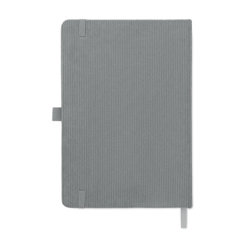image du produit Carnet A5 avec couverture rigide en velours côtelé de polyester RPET 