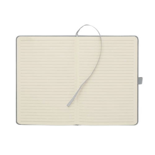 image du produit Carnet A5 avec couverture rigide en velours côtelé de polyester RPET 