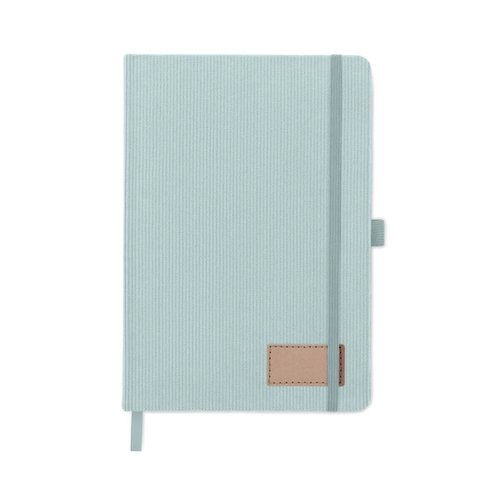 image du produit Carnet A5 avec couverture rigide en velours côtelé de polyester RPET 