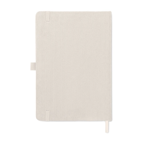 image du produit Carnet A5 avec couverture rigide en velours côtelé de polyester RPET 