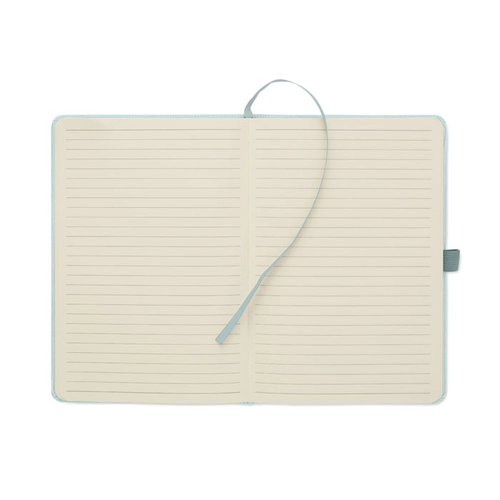 image du produit Carnet A5 avec couverture rigide en velours côtelé de polyester RPET 