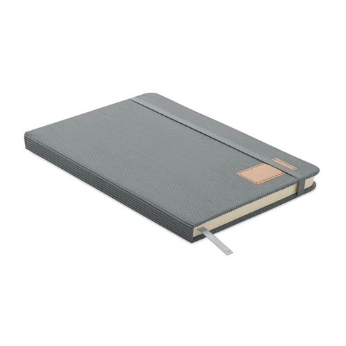 image du produit Carnet A5 avec couverture rigide en velours côtelé de polyester RPET 