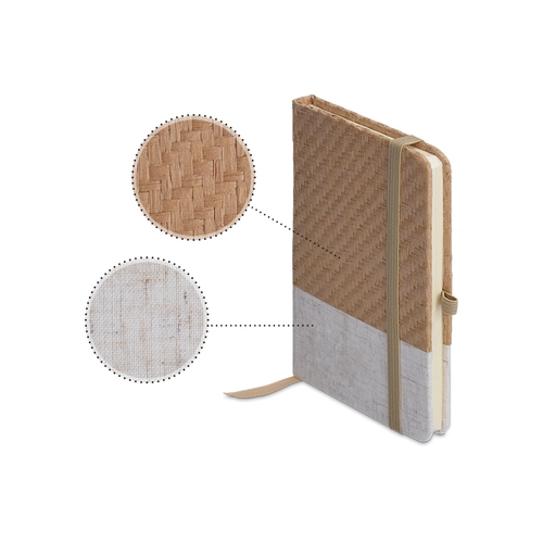 image du produit Carnet de poche couverture coton et fibres de bambou